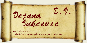 Dejana Vukčević vizit kartica